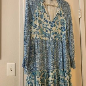 Hemant and Nandita mini dress.  Gold threads throughout